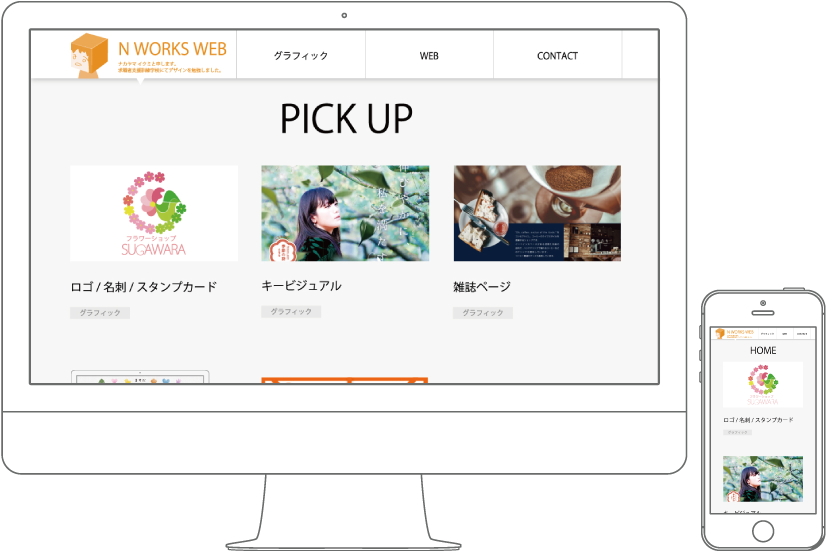 ポートフォリオウェブサイト